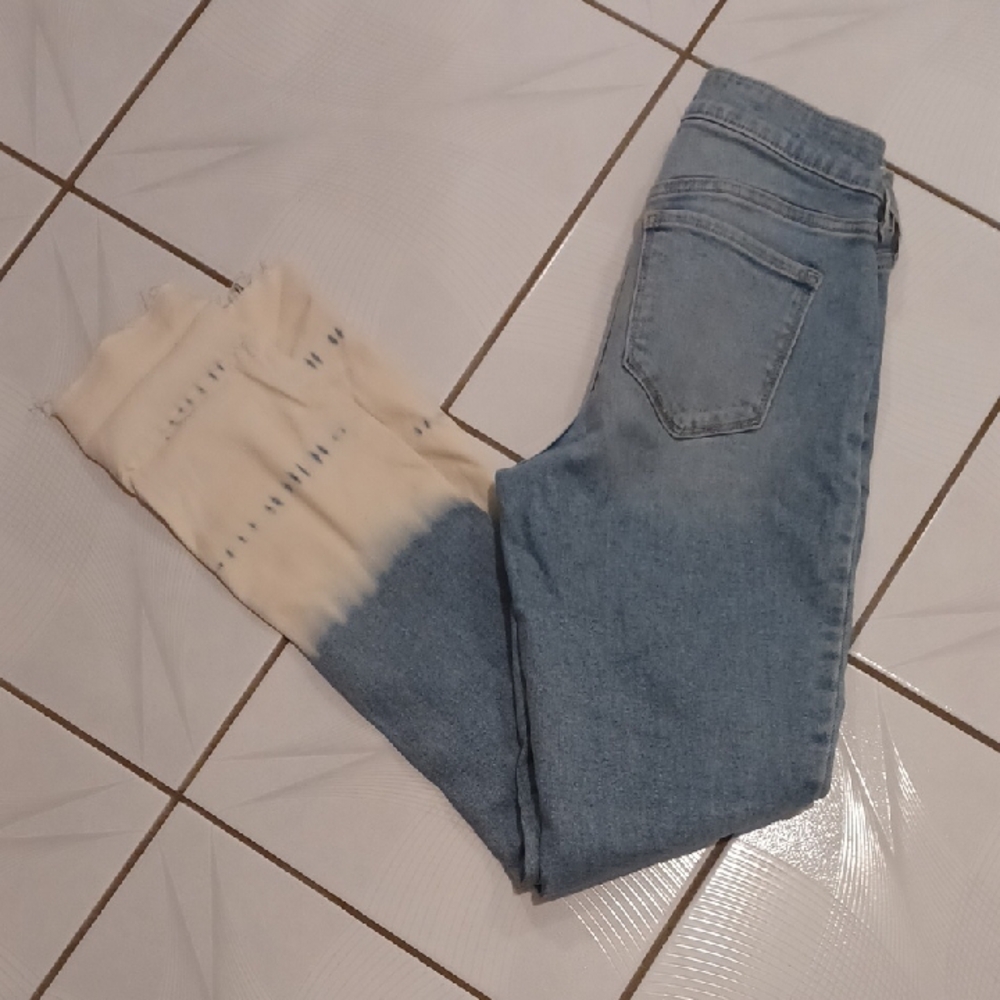 4/$80 Blue & Acid Washed Ankle Super Skinny Rockstar Jeans - Size 2 Tall